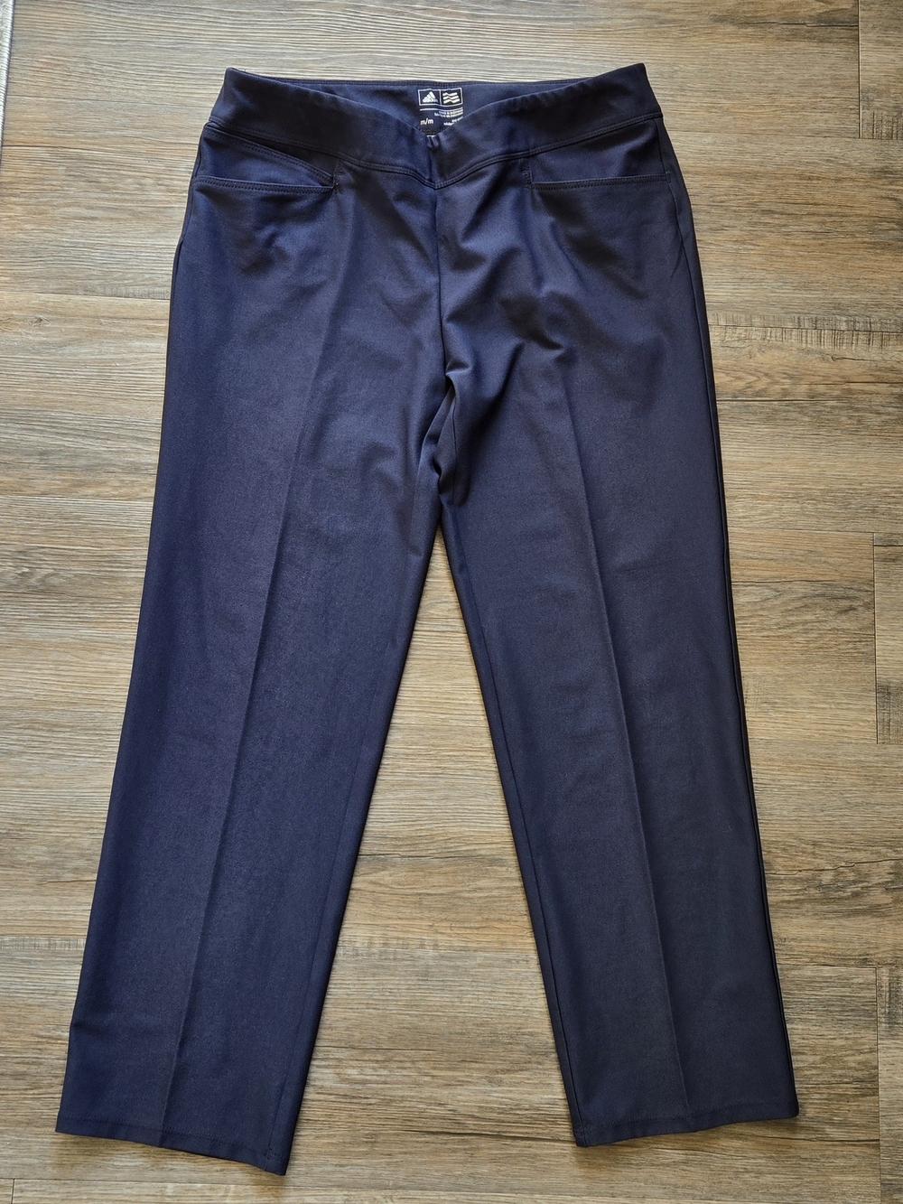 Adidas Golf Women's Ultimate Stretch Pants Navy Blue Flat Front Style B88213